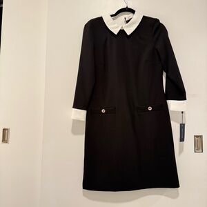 Tommy Hilfiger Black Dress with White Accents